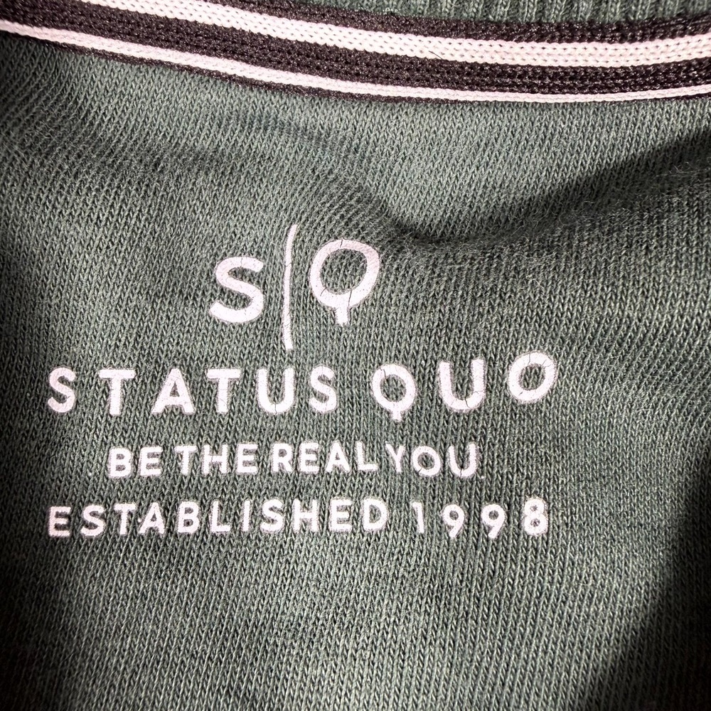 Status Quo Sweatshirt Men Large Green Graphic Explorer Pullover Outdoor Gorpcore - Picture 3 of 10
